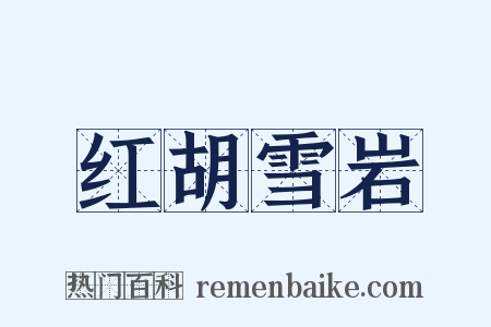 红胡雪岩是什么意思的图片